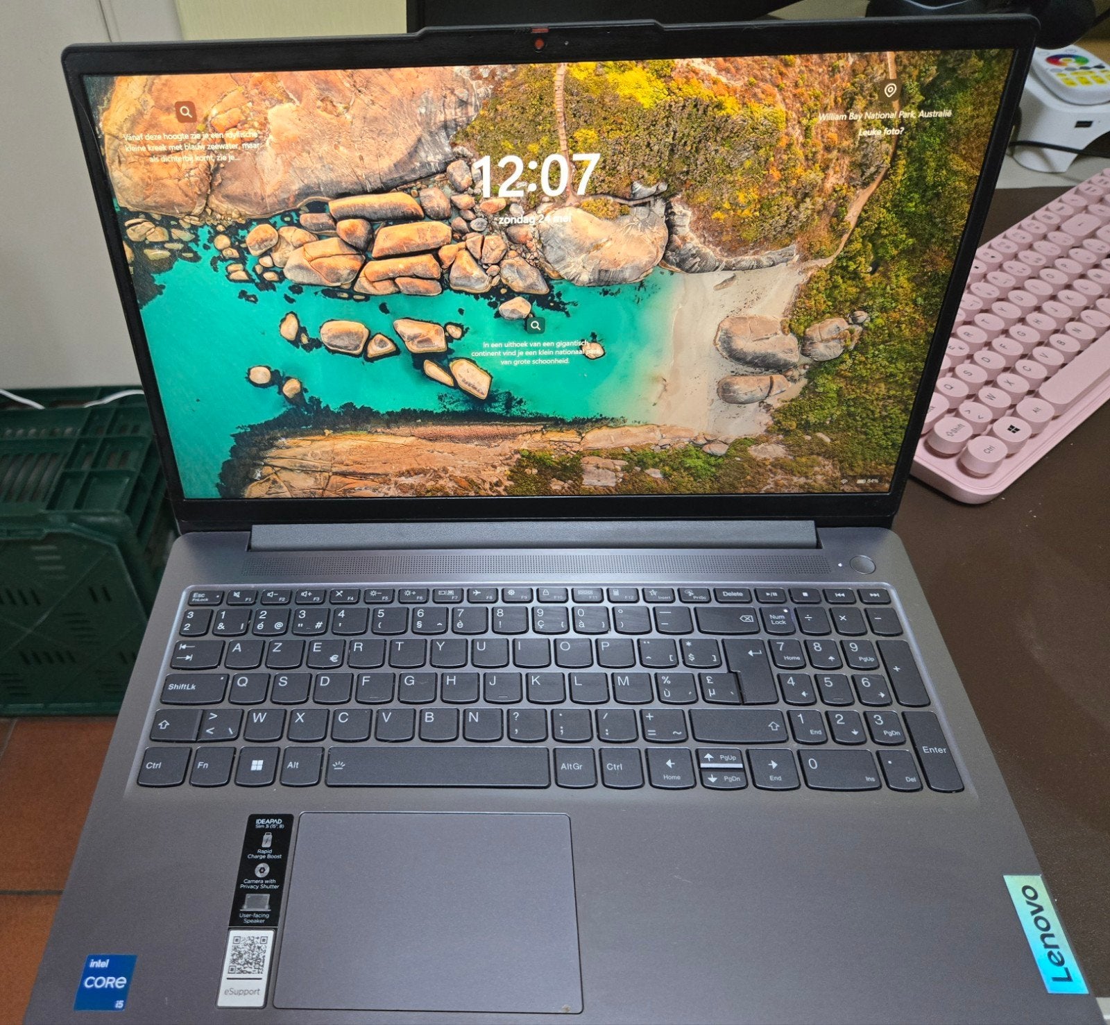 Lenovo ideapad slim 3 15iah8 (azerty), Computers en Software, Ophalen, Azerty