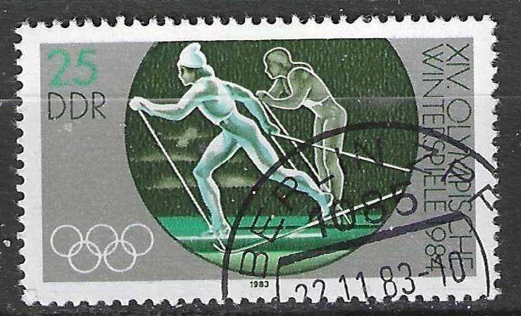 Allemagne DDR 1983 - Yvert 2480 - Combinaison nordique (ST), Envoi, RDA, Affranchi