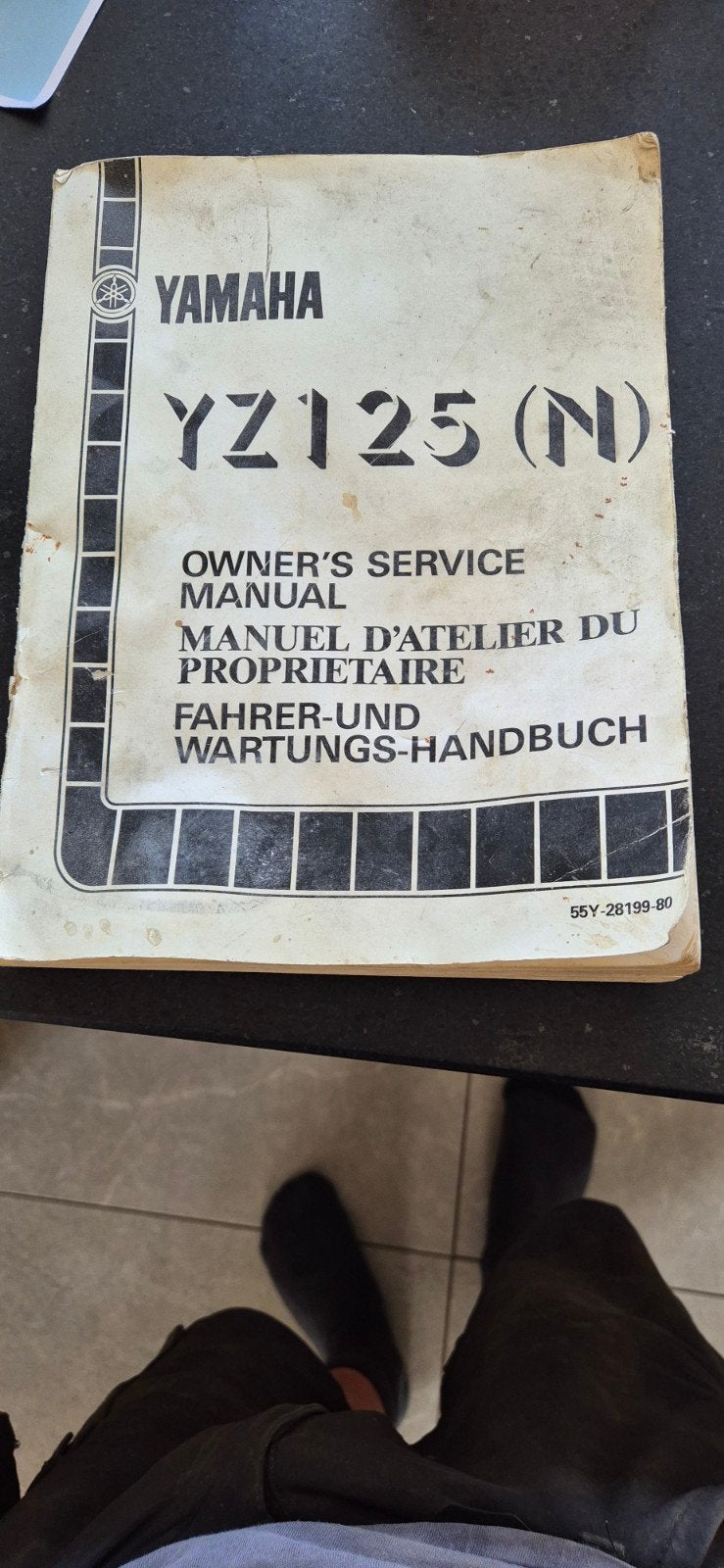 Manuel Yamaha YZ 125 1984, Motos, Enlèvement ou Envoi