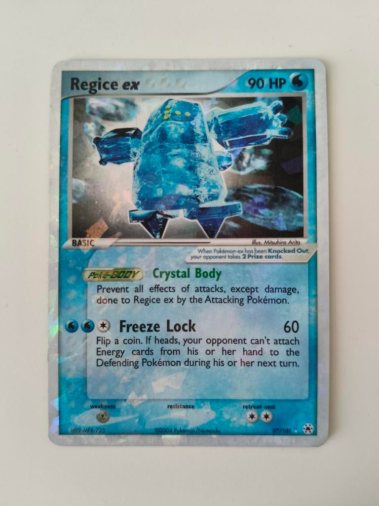 Regice EX #97 Hidden Legends Holo, Ophalen of Verzenden