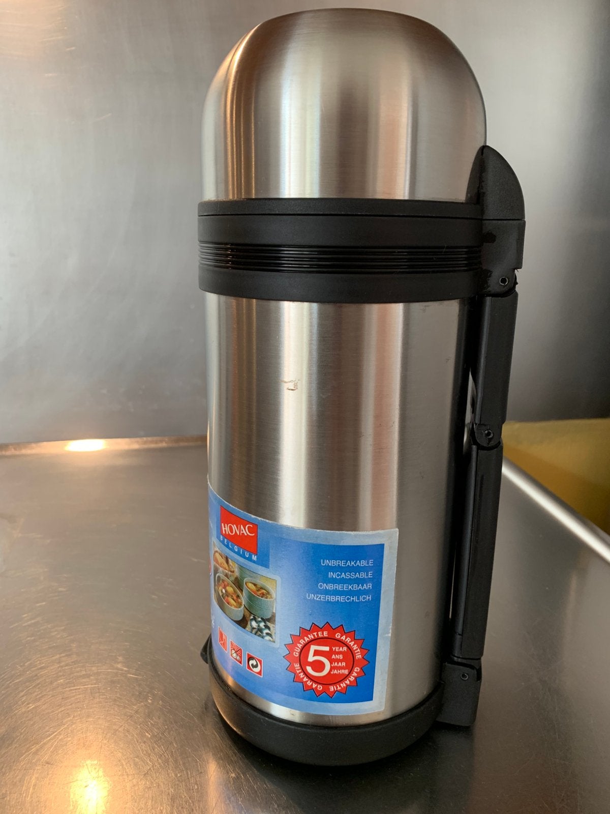 Thermos voor voedsel of drank. Merk Hovac, Ophalen, Overige typen, Nieuw, Metaal