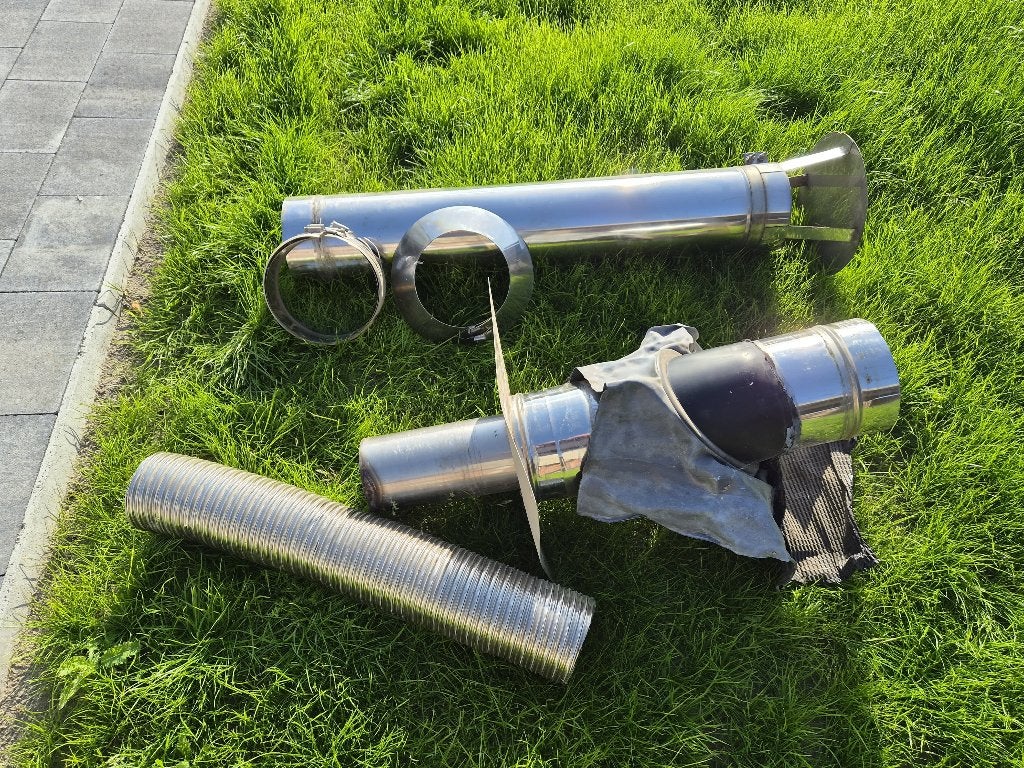 geïsoleerde dakdoorvoer kachel inox, Doe-het-zelf en Bouw, Ophalen, Gebruikt, Afzuiger