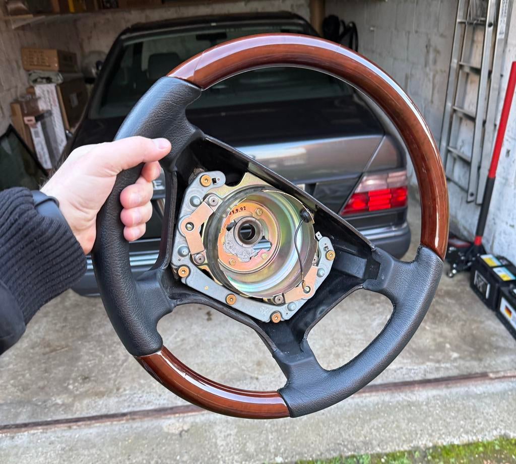 Mercedes W124 W140 R129 W201 W126 stuur volant bois, Ophalen of Verzenden, Gebruikt, Mercedes-Benz