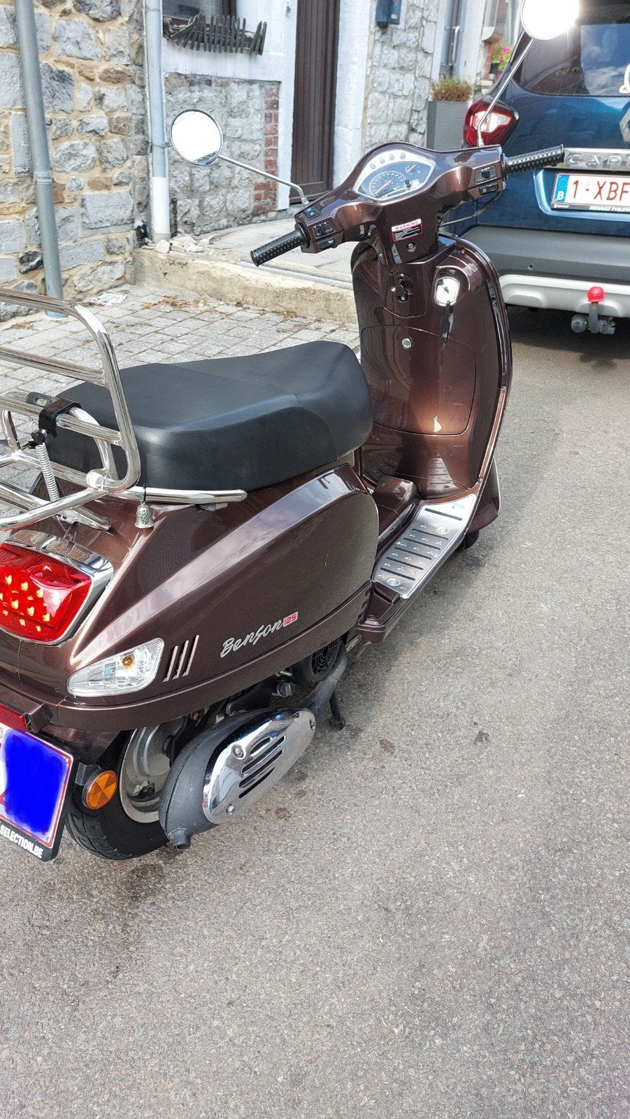 scooter benda benson 125cc style vespa, Vélos & Vélomoteurs, Comme neuf, Enlèvement, Essence, Vespa