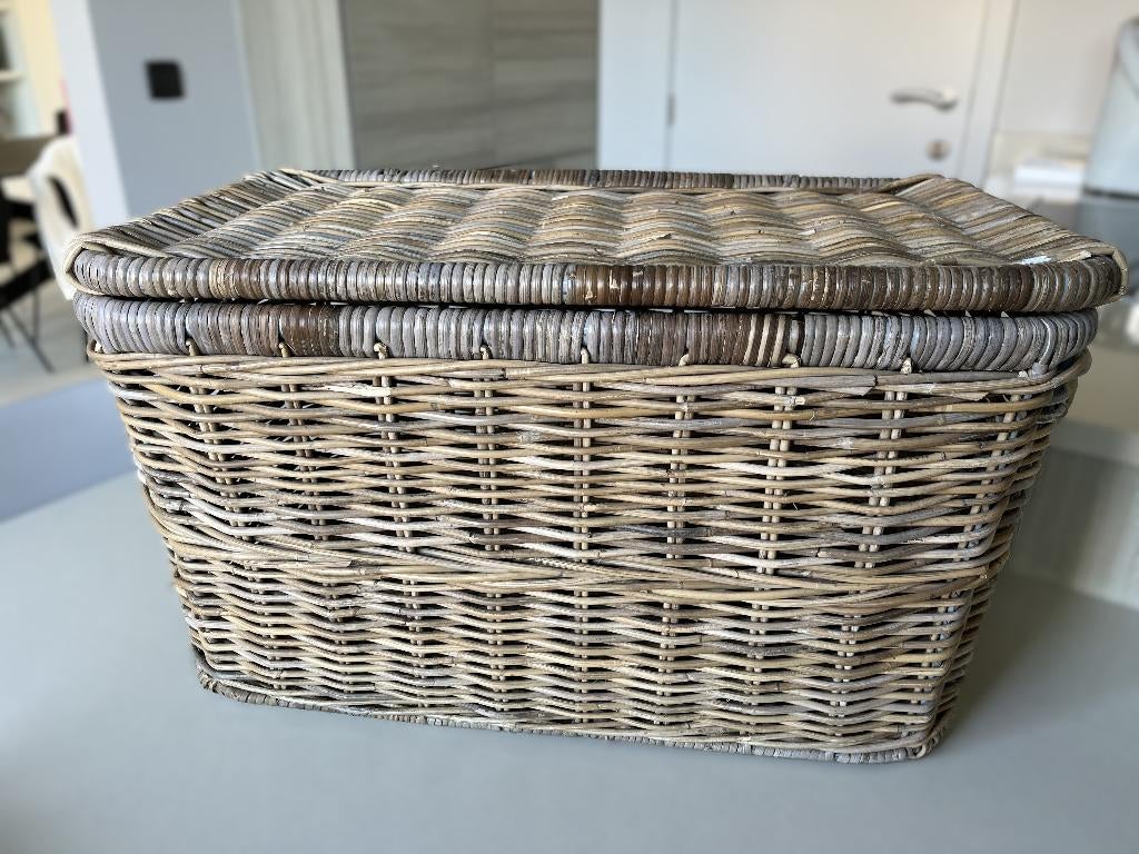 Mand, Osier, Enlèvement, Rectangulaire, Panier