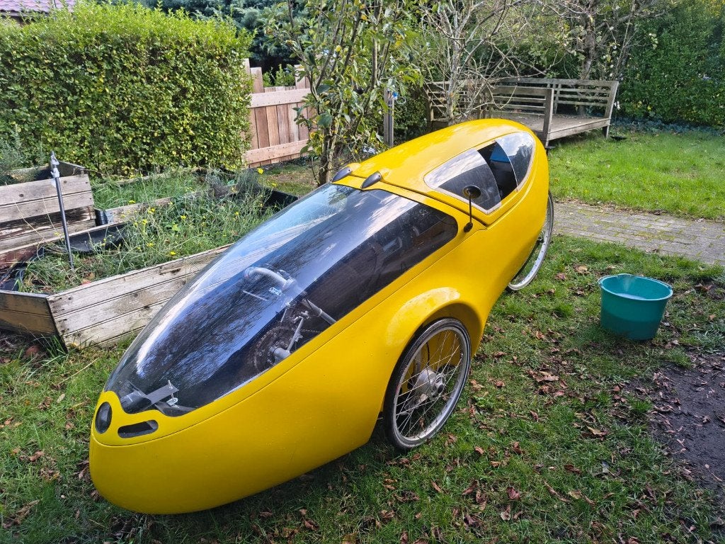 Go-One 3 velomobiel, Fietsen en Brommers, Ophalen, Gebruikt, Cabine