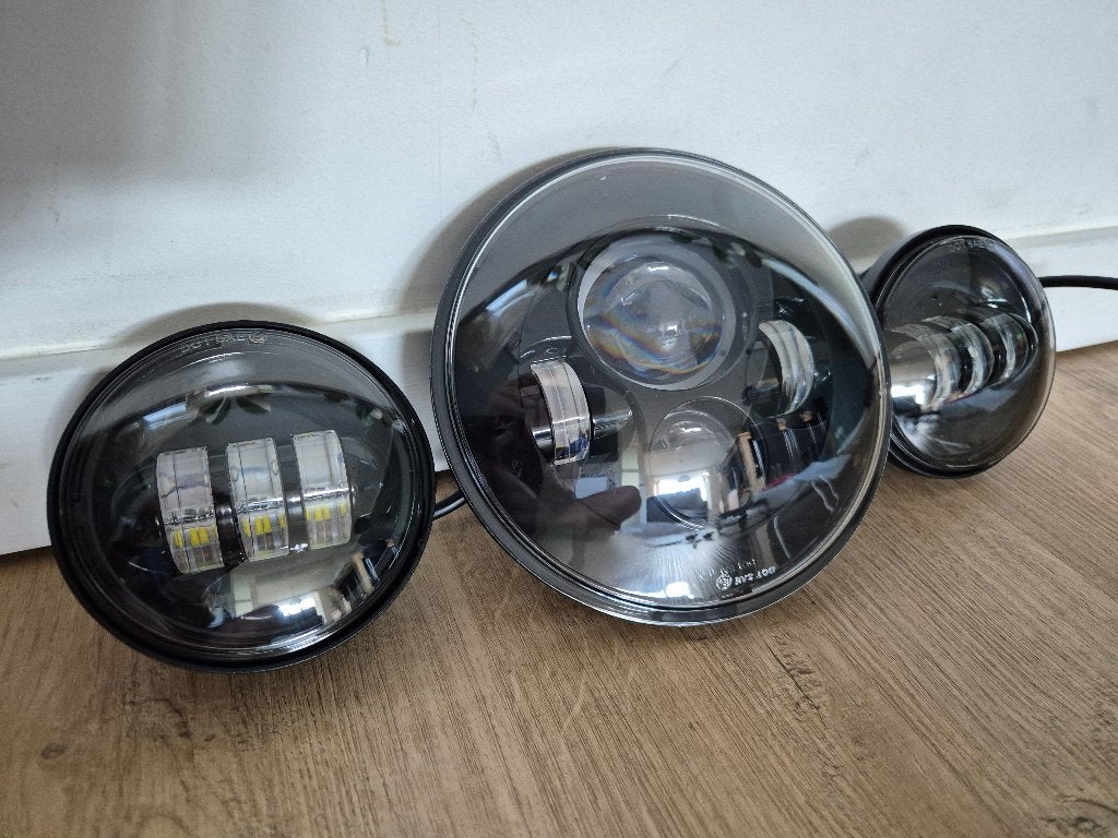 LED Koplamp mistlampen Touring Fatboy Electra / Road Glide, Motoren, Onderdelen | Harley-Davidson, Ophalen of Verzenden, Nieuw