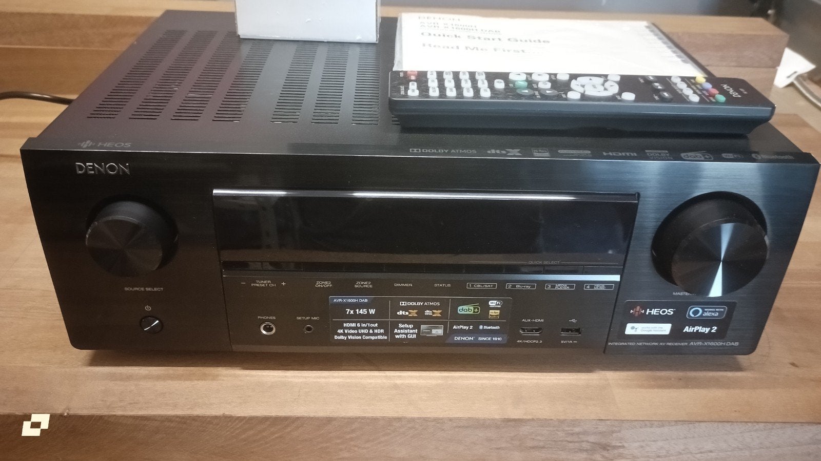 Denon AVR X 1600H 7.2 versterker, Audio, Tv en Foto, Versterkers en Ontvangers, Ophalen of Verzenden, Denon