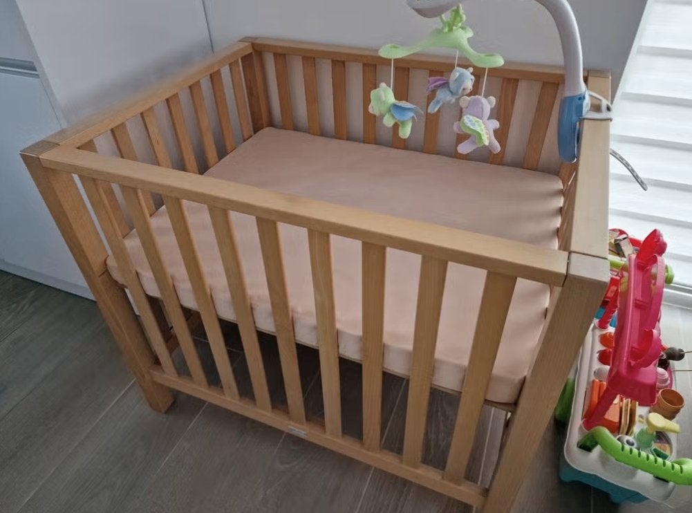 Massief babypark TWF onbeschadigd 100x80cm, Ophalen, Gebruikt, Rechthoekig