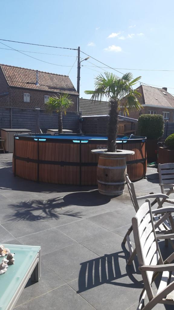 Zwembad  met alle toebehoren met zware zandfilterpomp, Tuin en Terras, Ophalen