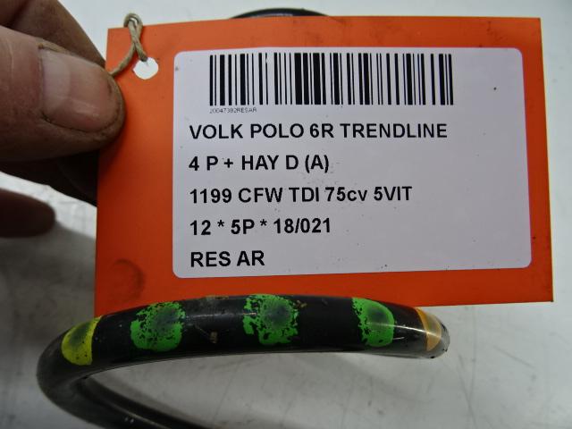 RESSORT DE SUSPENSION ARRIERE Volkswagen Polo V (6R), Autos : Pièces & Accessoires, Suspension & Châssis, Volkswagen, Utilisé