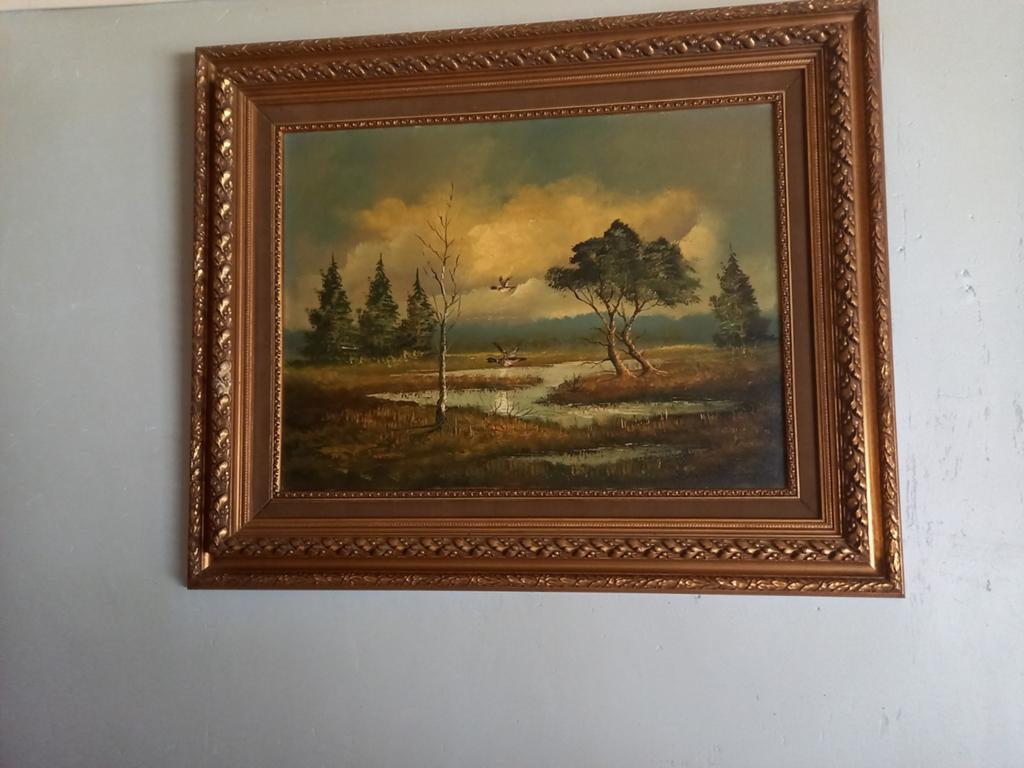 Zeer mooie en grote schilderij, Antiek en Kunst, Ophalen