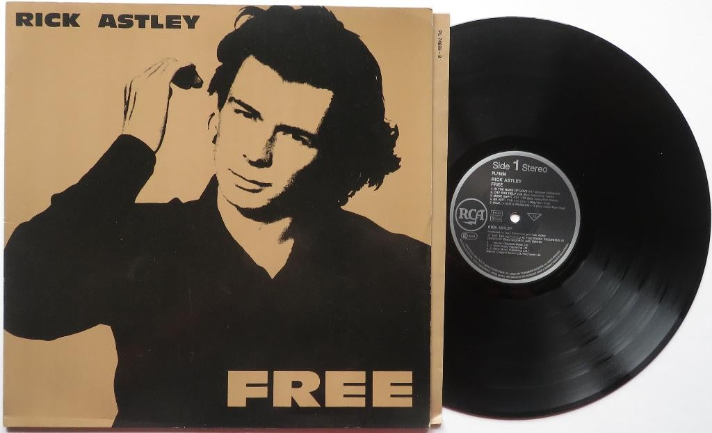 Rick Astley - Free. Lp, Gebruikt, 1990 - 1999, Inclusief binnenhoes, Ophalen of Verzenden
