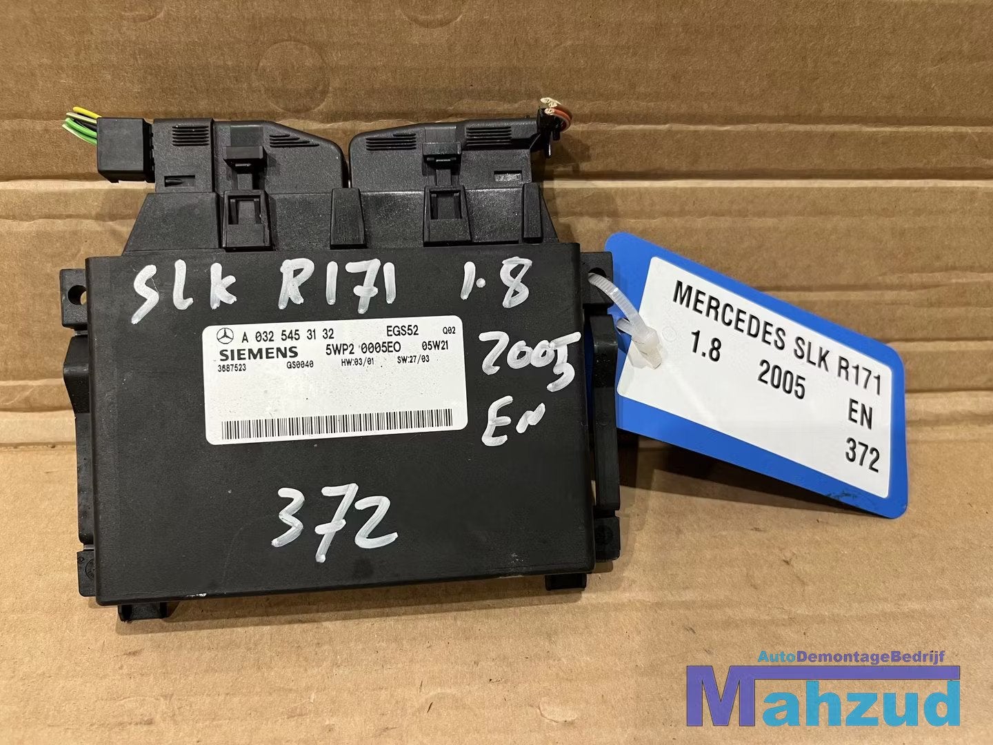 MERCEDES SLK R171 1.8 AUTOMAAT Ecu A0325453132, Gebruikt, Mercedes-Benz AG, Mercedes-Benz, Mercedesstrasse 120
70372  Stuttgart, DE