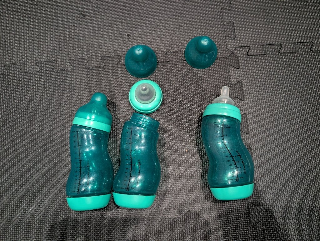 Drie dikke difrax flessen, Kinderen en Baby's, Ophalen of Verzenden, Gebruikt, Babyfles, Difrax