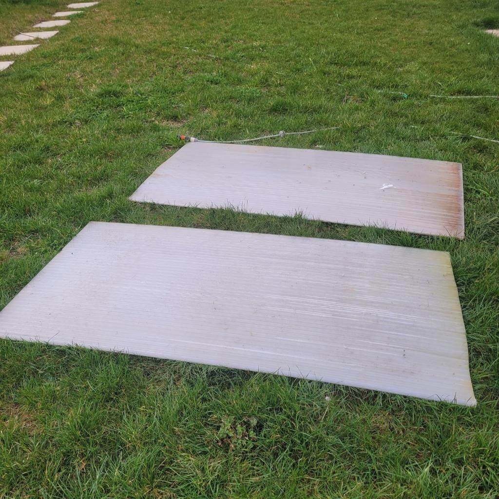 Plaque polycarbonate, Enlèvement, Utilisé