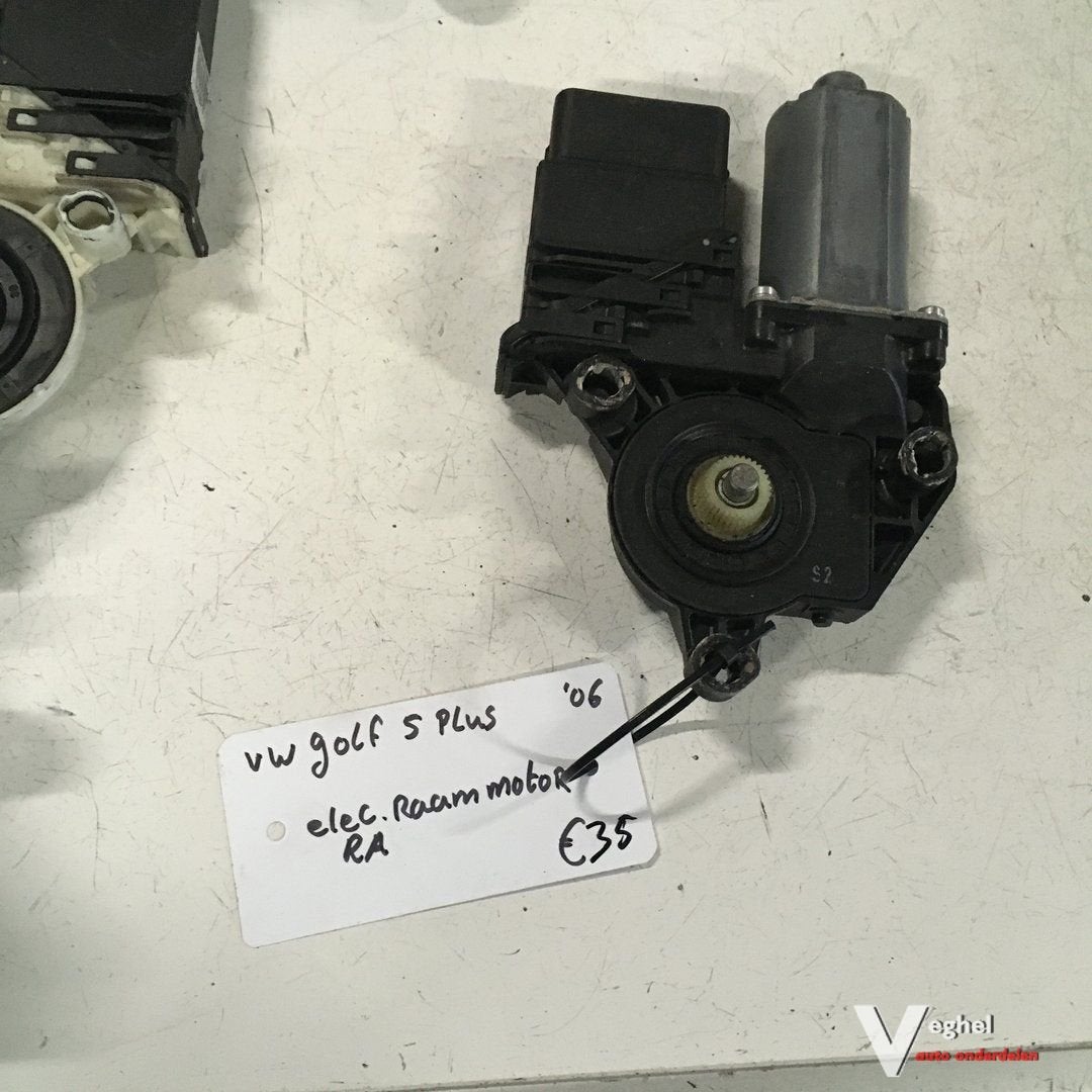 Vw Golf 5 2006 Raammotor Rechtsachter, Gebruikt, -, -, Ophalen of Verzenden