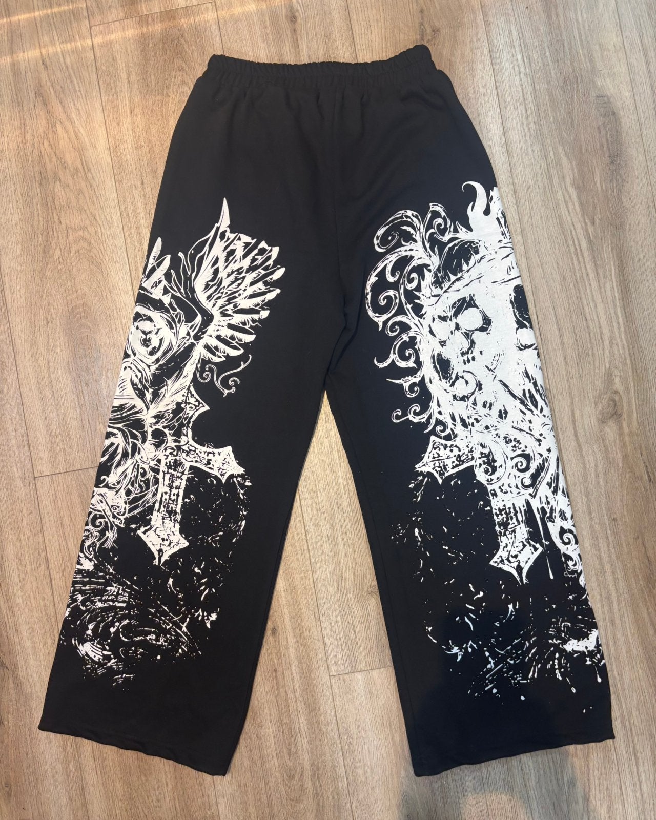 Pantalon de survêtement Y2K à imprimé crâne gothique, Vêtements | Hommes, Pantalons, Enlèvement ou Envoi, Comme neuf, Taille 46 (S) ou plus petite