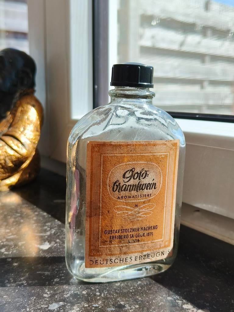 Duis jenever flesje WO2, Verzamelen, Ophalen of Verzenden