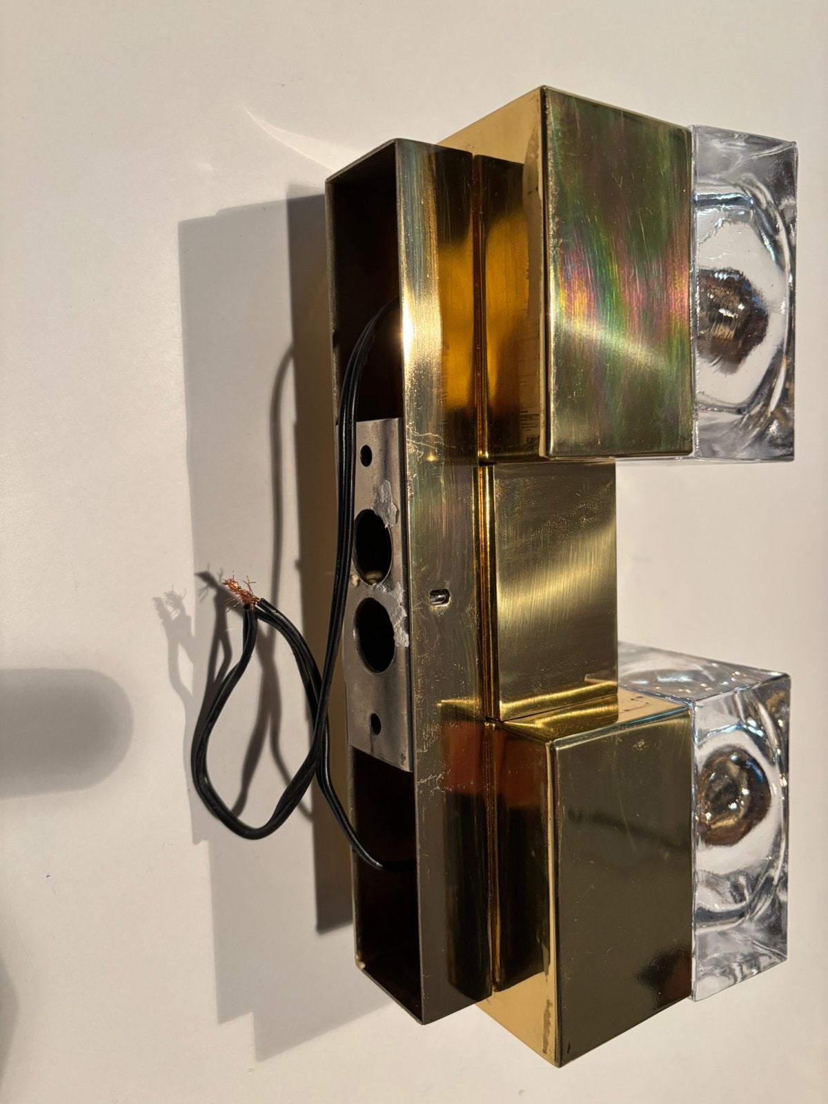 Design verlichting 2 stuks, Huis en Inrichting, Lampen | Wandlampen, Ophalen of Verzenden, Gebruikt, Wandlamp