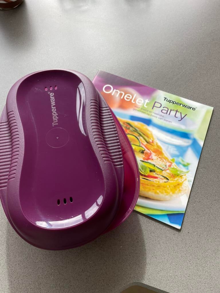 Omelet party, Huis en Inrichting, Keuken | Tupperware, Ophalen, Zo goed als nieuw, Paars