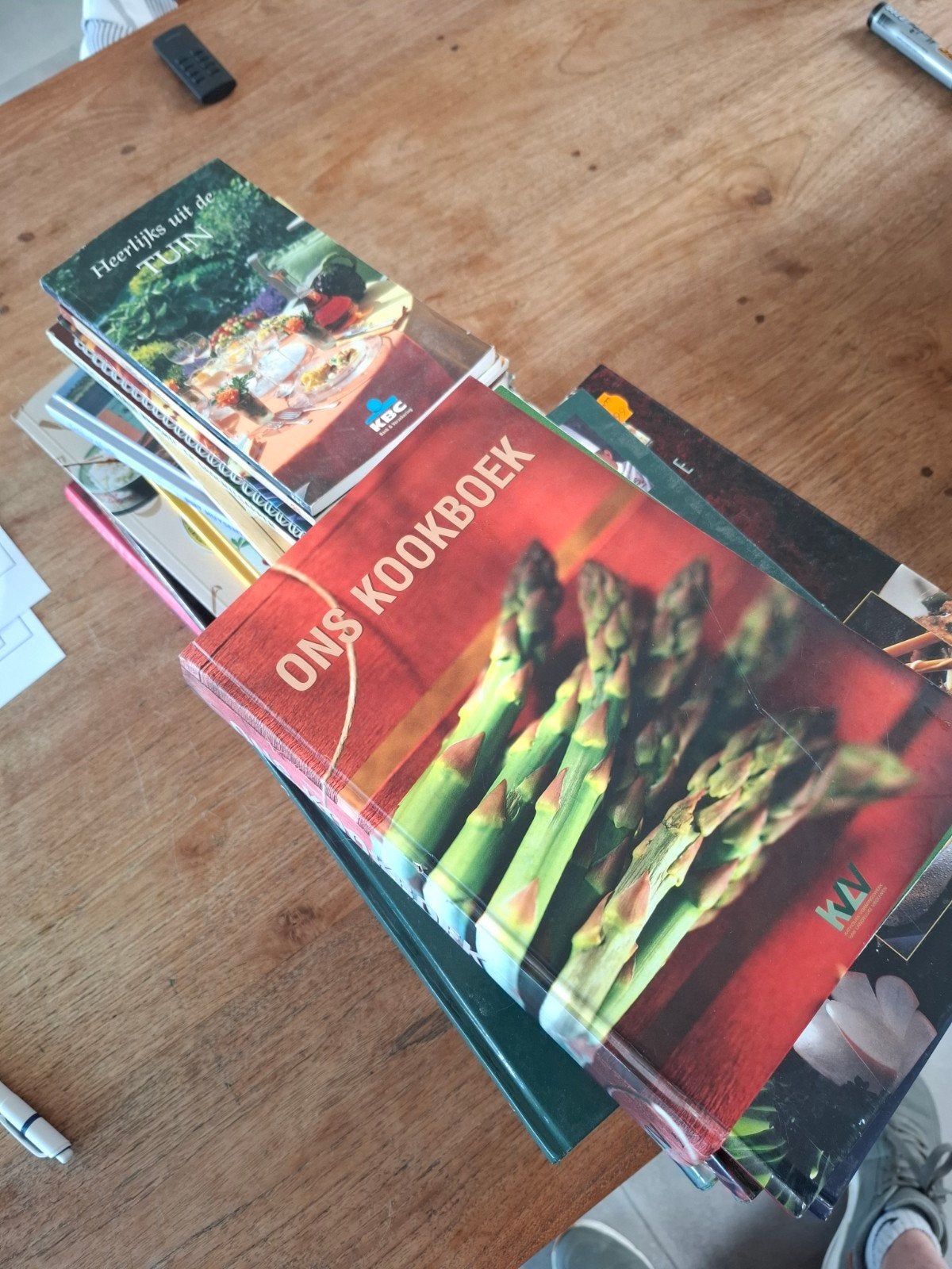 Kookboeken, Boeken, Ophalen