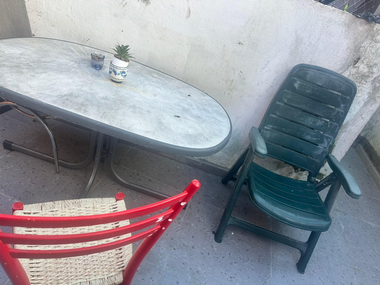 Tuin tafels met twee stoelen, Ophalen, Gebruikt
