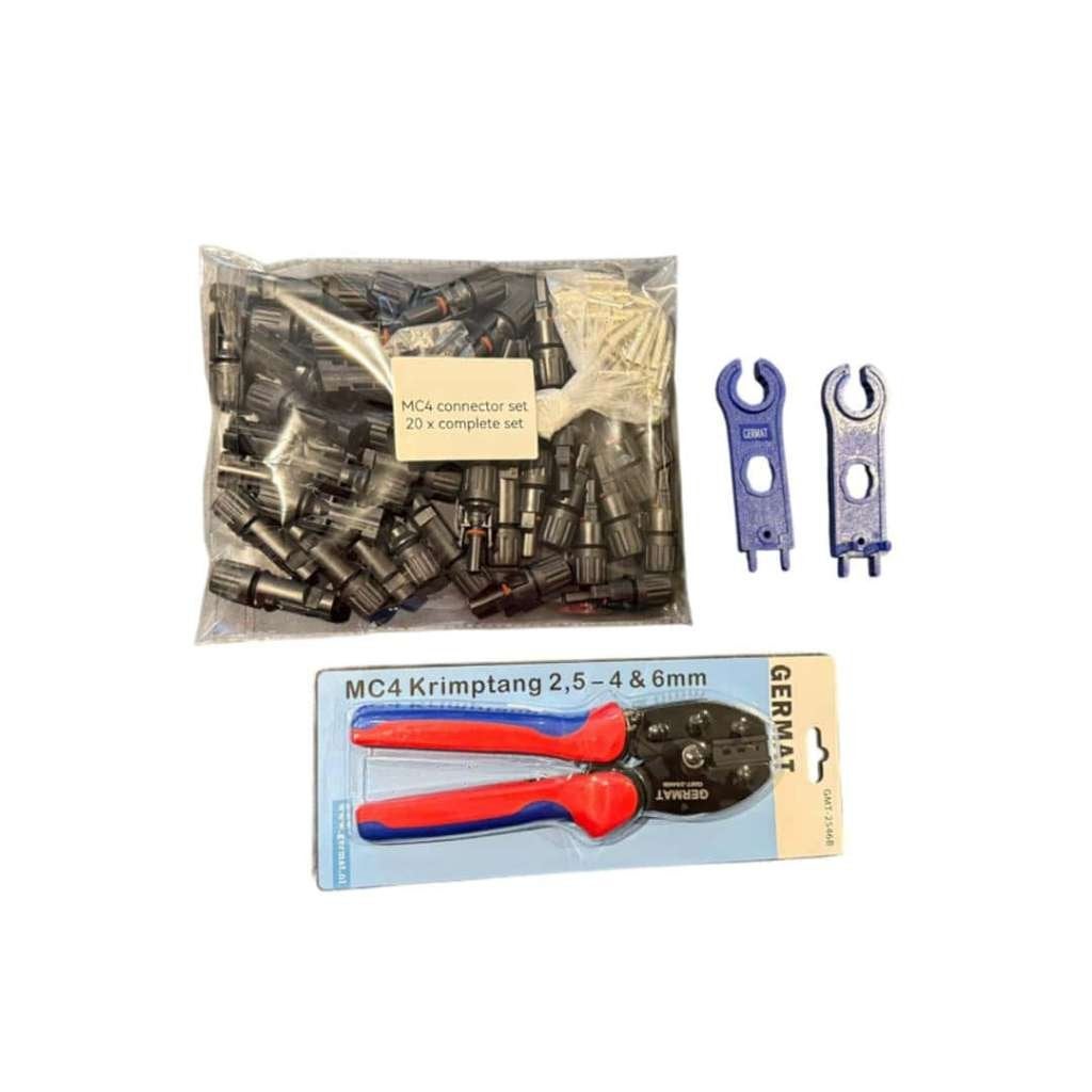 Kit de connecteurs Germat MC4, 10 pièces, Enlèvement ou Envoi, Neuf, Noir