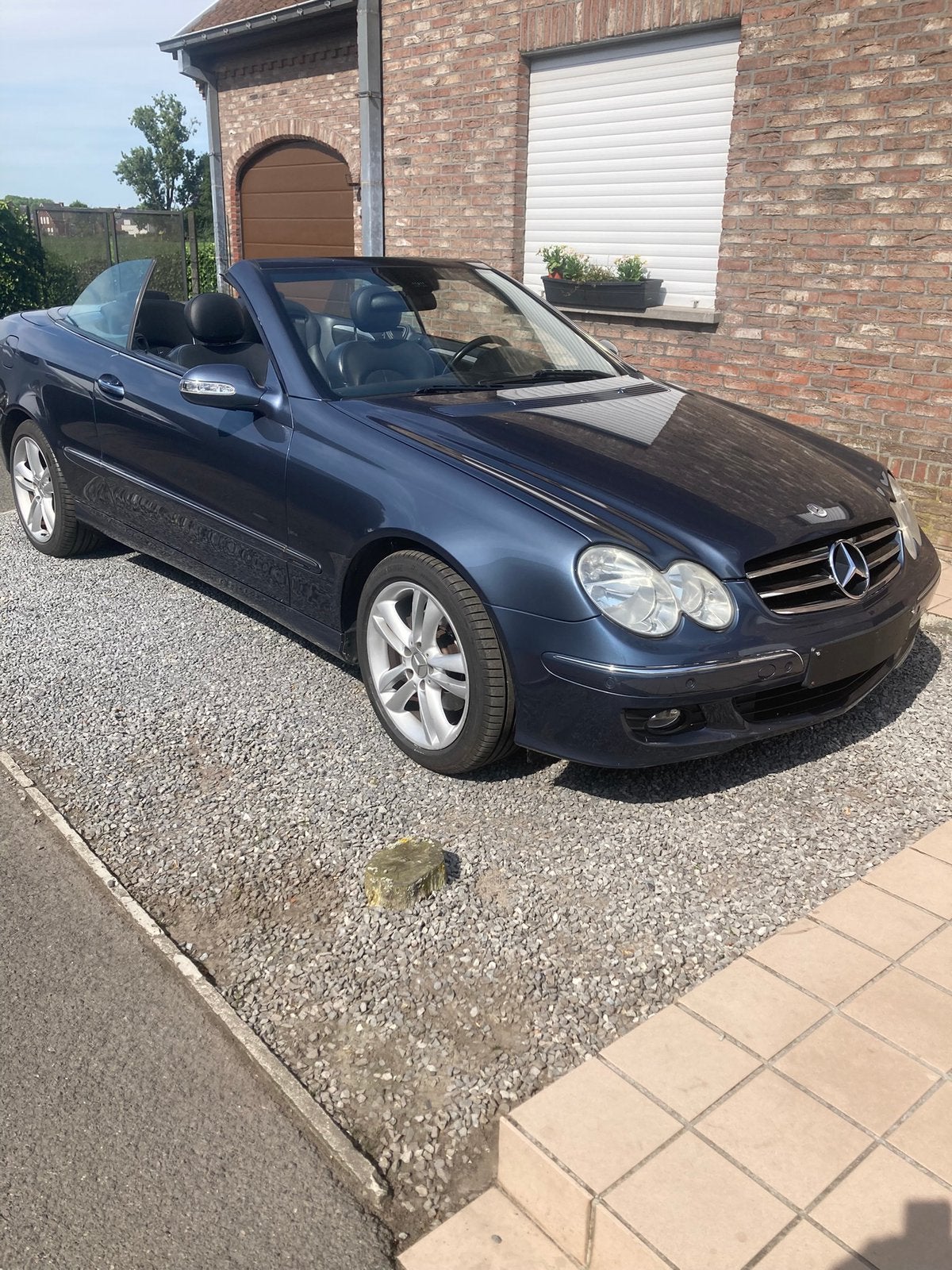 Mercedes cabrio clk kompressor automaat 1.8 benz., Autos, Cuir, Achat, Cabriolet, Noir