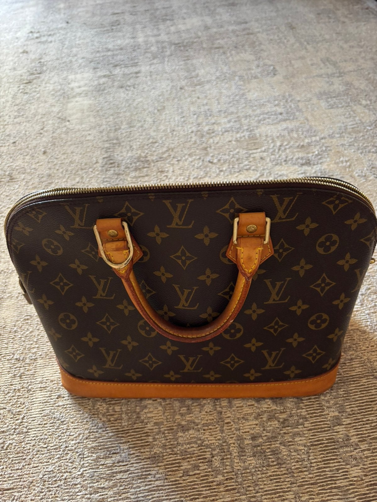 Vintage Louis Vuitton Alma te koop, Gebruikt, Bruin, Leder, Ophalen