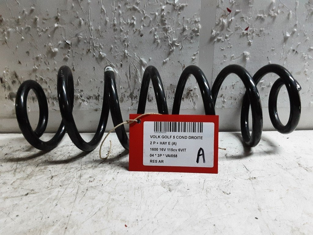 RESSORT DE SUSPENSION ARRIERE Volkswagen Golf V (1K1), Volkswagen, Volkswagen AG, Utilisé, Kundenbetreuung@volkswagen.de