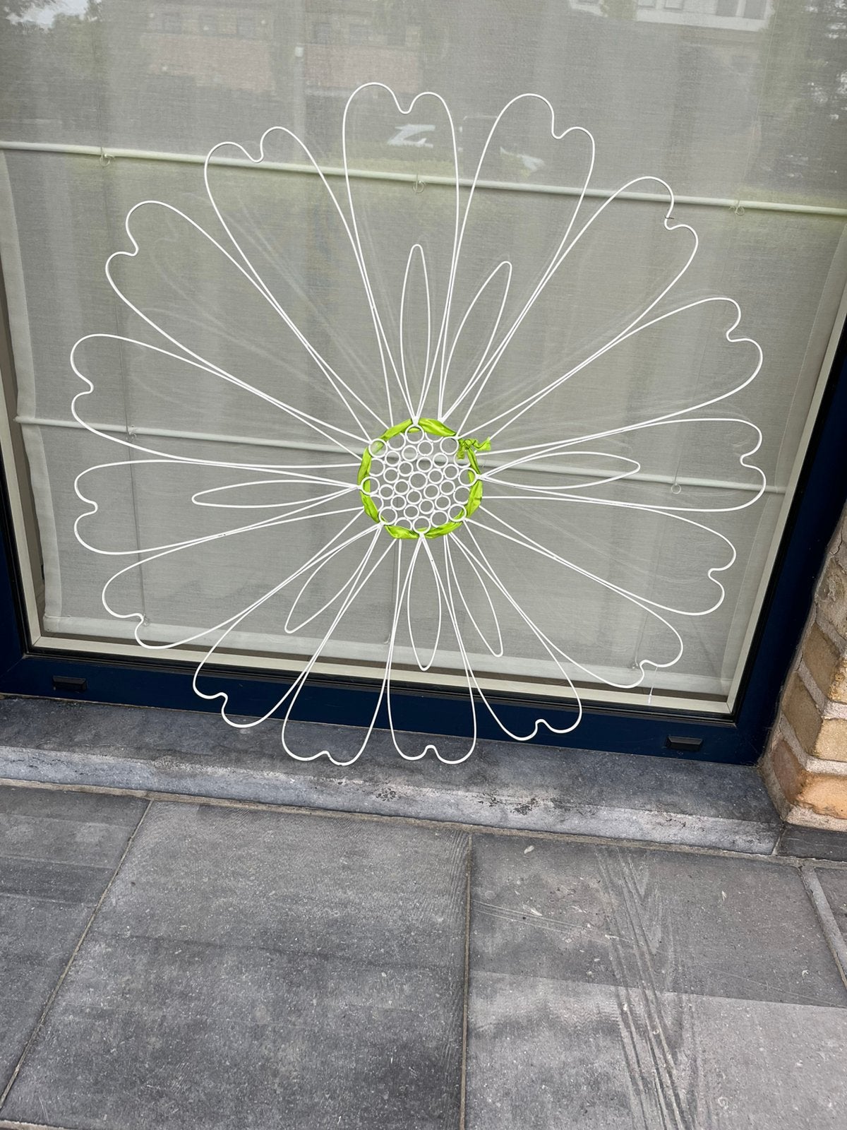 Bloem decoratie in ijzer, Ophalen, Zo goed als nieuw