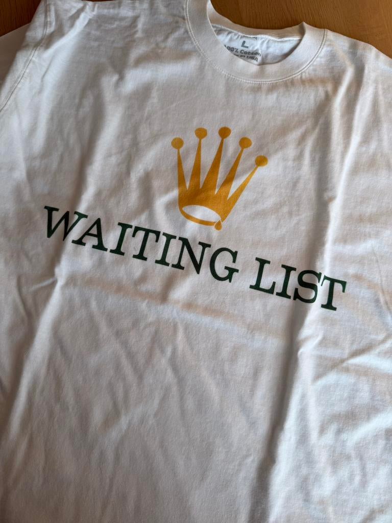 T-shirt Waiting List, Envoi, Neuf, Taille 56/58 (XL), Blanc