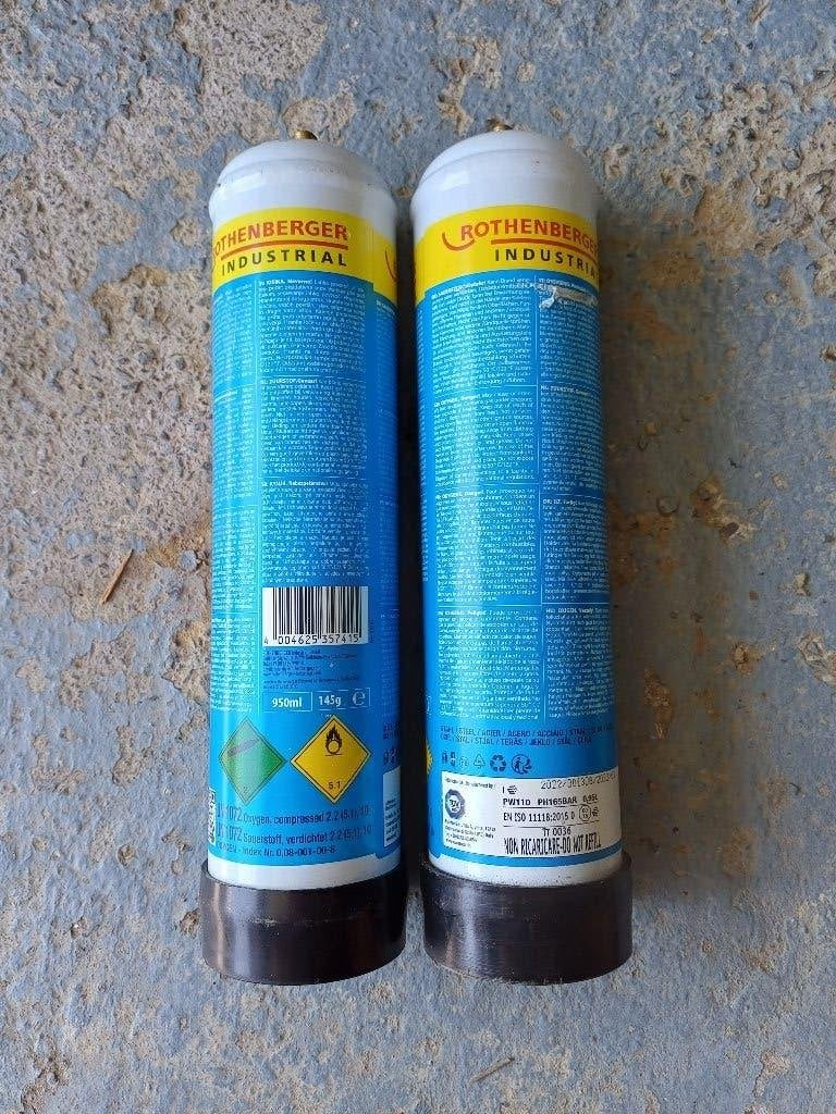 Bonbonnes oxygène pour chalumeau, Bricolage & Construction, Outillage | Outillage à main, Enlèvement, Neuf, Autres types, Autres marques