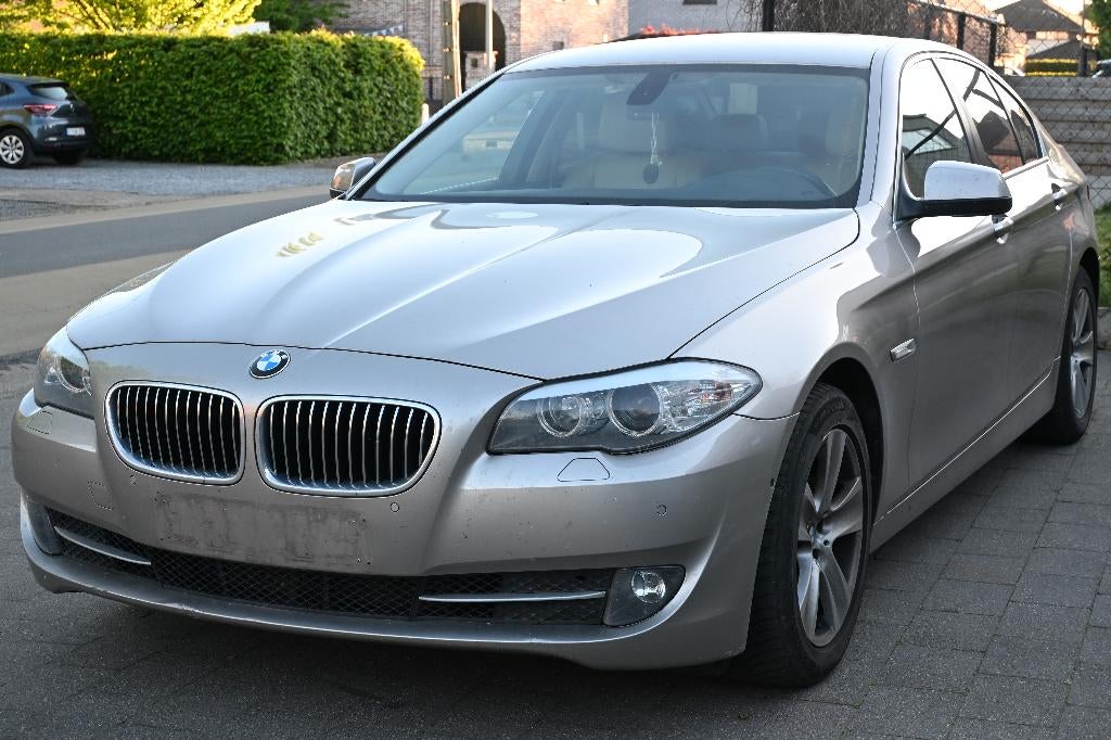 BMW 520dAS F10 Automaat Navi 360Camera Leder Sportzetels !, Autos, Cuir, Beige, Automatique, Particulier