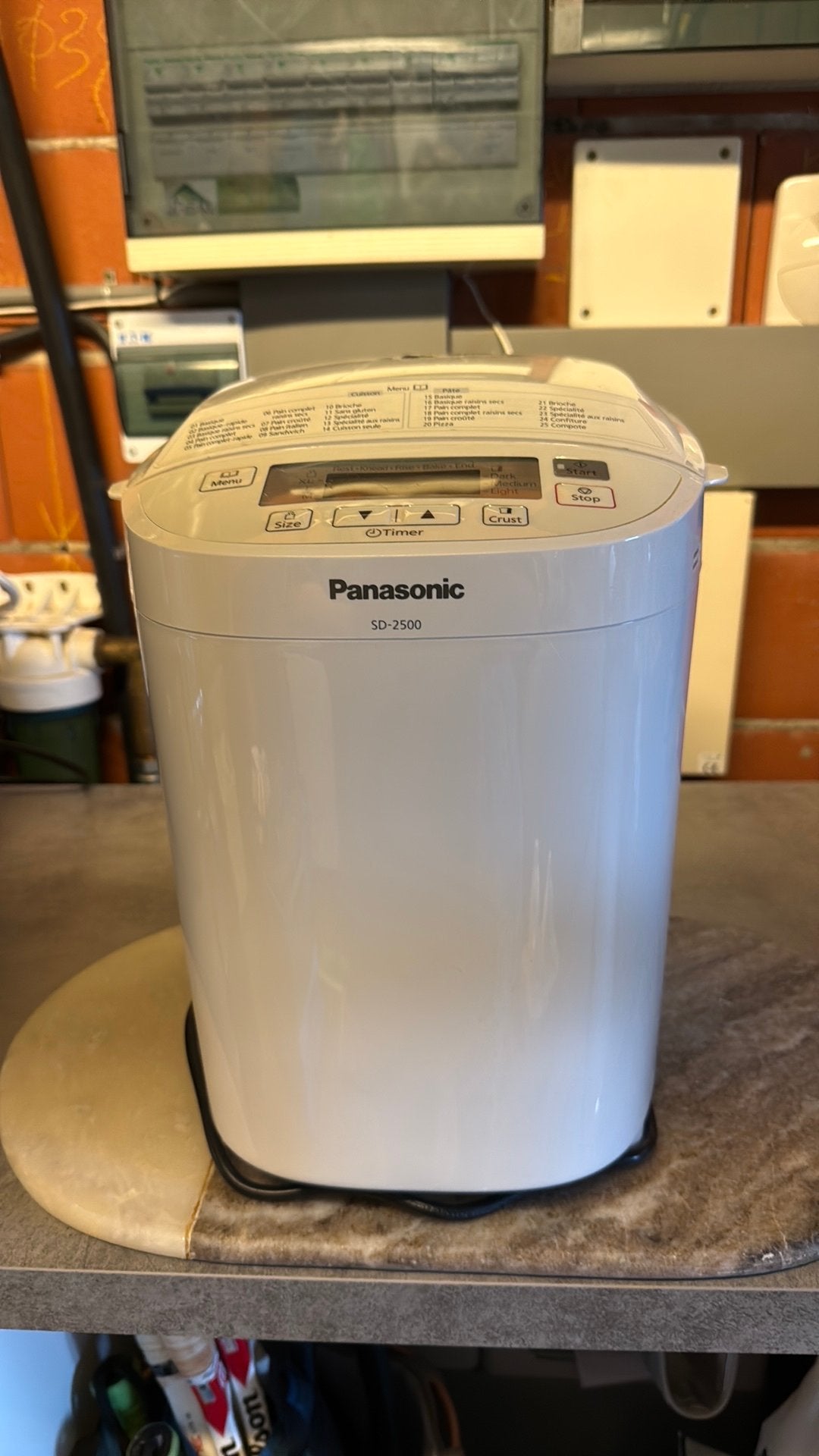Machine a pain panasonic, Elektronische apparatuur, Broodbakmachines, Met timer, Meer dan 10 programma's, Ophalen of Verzenden