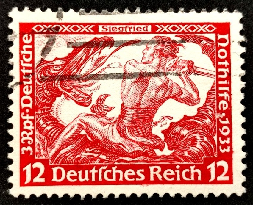 Deutsches Reich: WAGNER "Siegfried" 1933, Postzegels en Munten, Ophalen of Verzenden, Overige periodes, Gestempeld