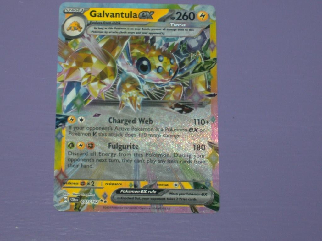 Blinkende pokémonkaart: galvantula ex., Enlèvement ou Envoi, Neuf, Cartes en vrac