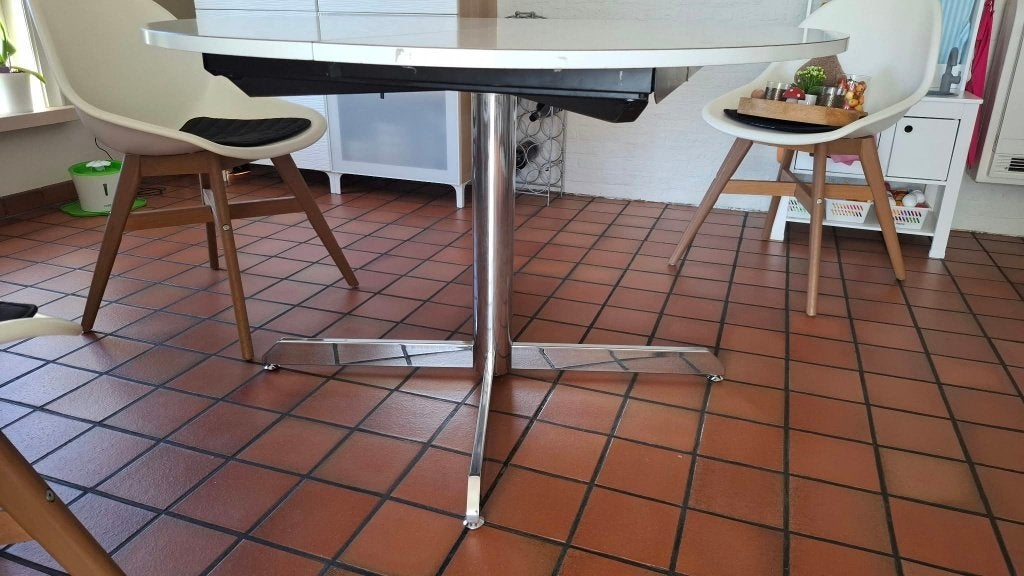 eettafel, 100 à 150 cm, Quatre personnes, Rond, Autres essences de bois