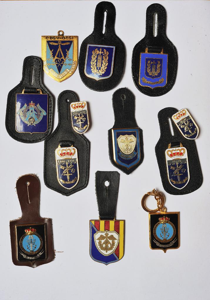 Administration et Justice ABL - Lot breloques, Envoi, Armée de terre, Emblème ou Badge