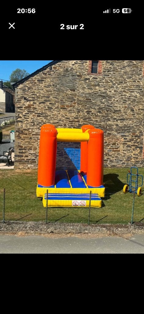 Château gonflable, Enlèvement, Utilisé