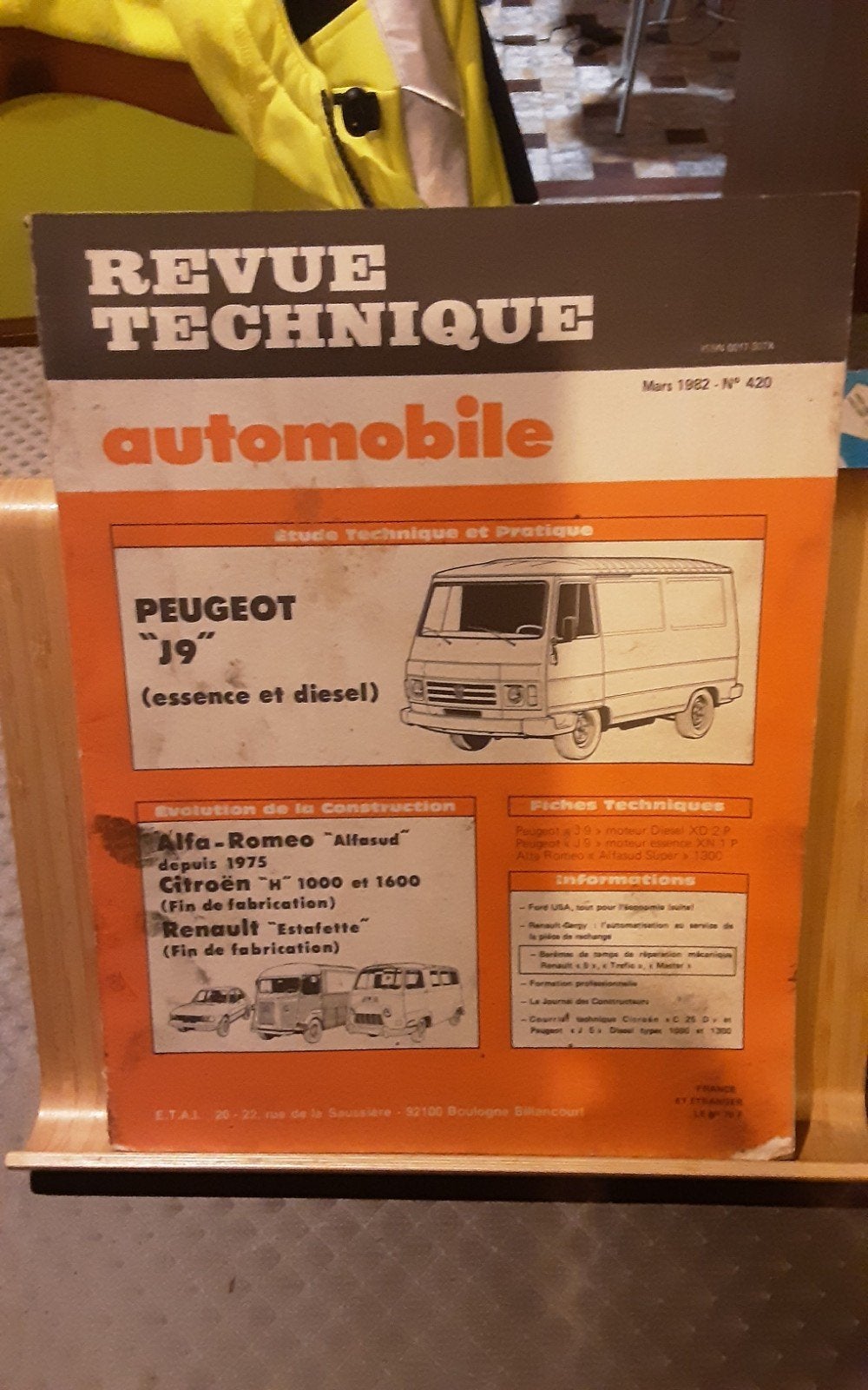 PEUGEOT j9 rta, Boeken, Ophalen of Verzenden, Peugeot