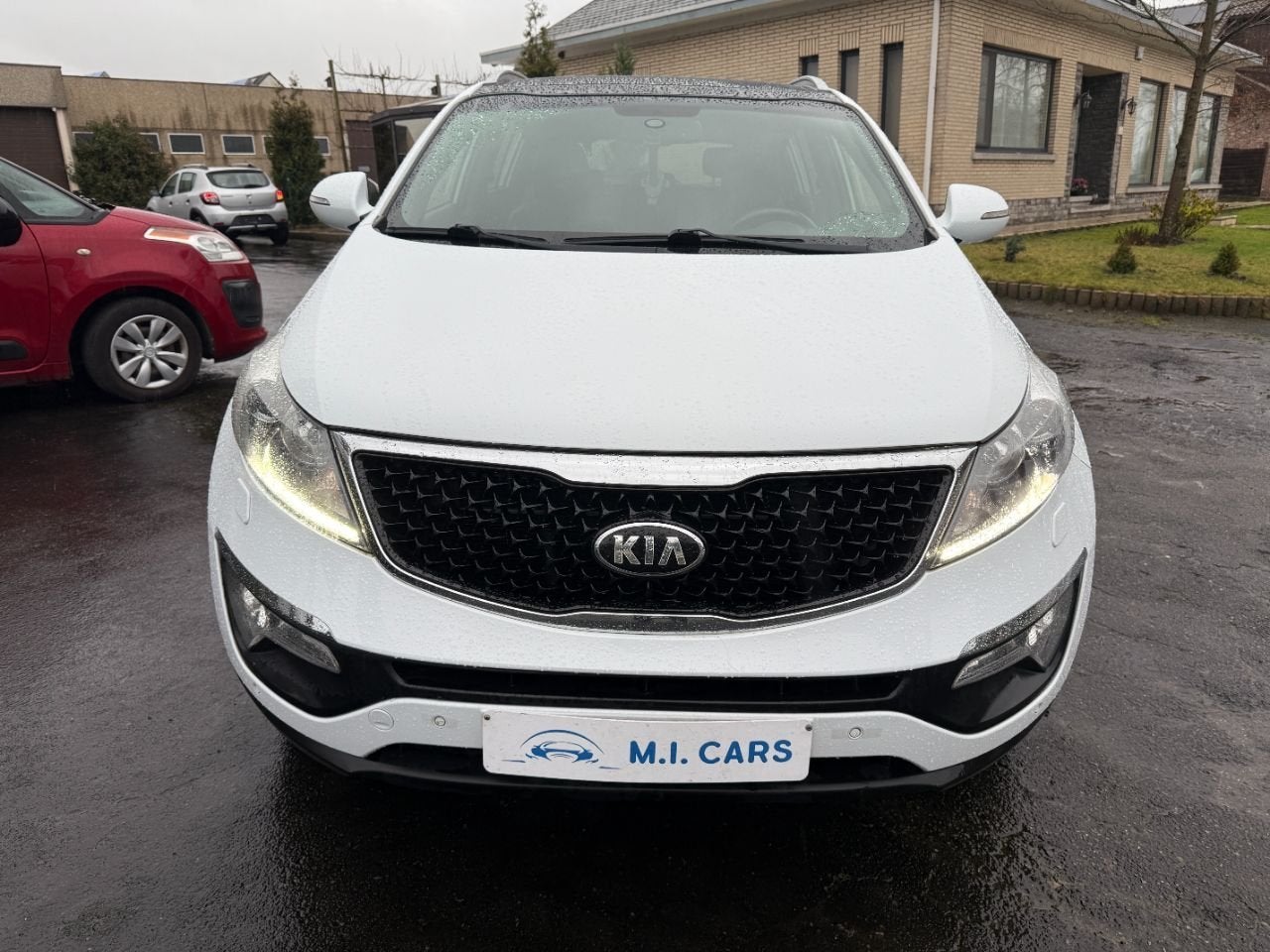 Kia Sportage Vision 2WD (bj 2014, automaat), Auto's, Automatische klimaatregeling, Gebruikt, Wit, Leder