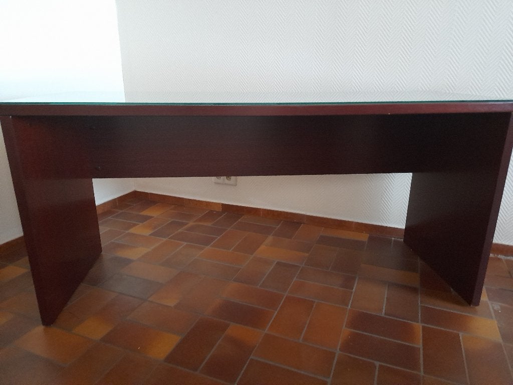 kinder- of schoolbank in bordeauxrood laminaat, Huis en Inrichting, Ophalen, Hout, Kinderbureau, 50 cm