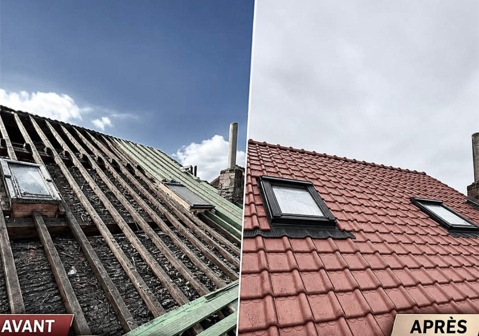 We renoveren daken, plaatsen druppels: 0465657239, Doe-het-zelf en Bouw, Ophalen of Verzenden, Zo goed als nieuw, Dakpannen, Hout