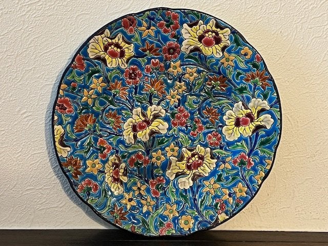 Ancienne assiette, Emaux de Longwy, decor 792, Antiquités & Art, Enlèvement