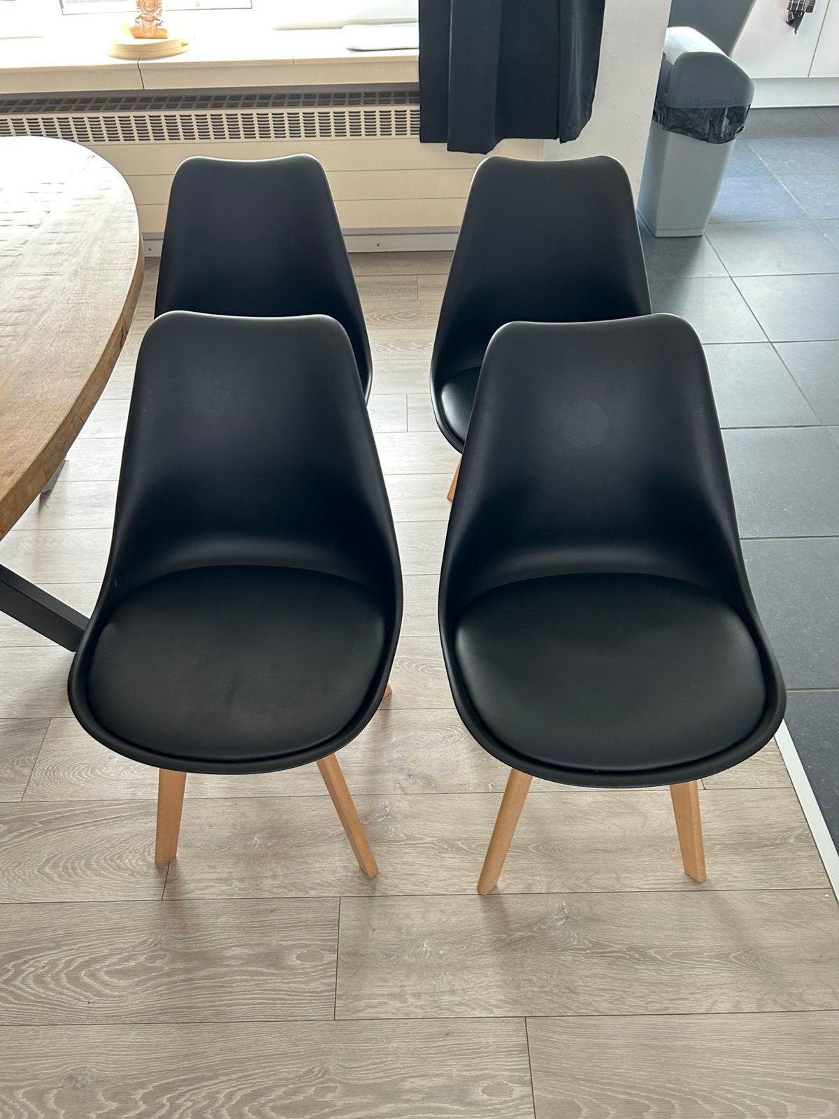 Eetkamerstoelen, Huis en Inrichting, Stoelen, Ophalen, Gebruikt, Zwart, Hout