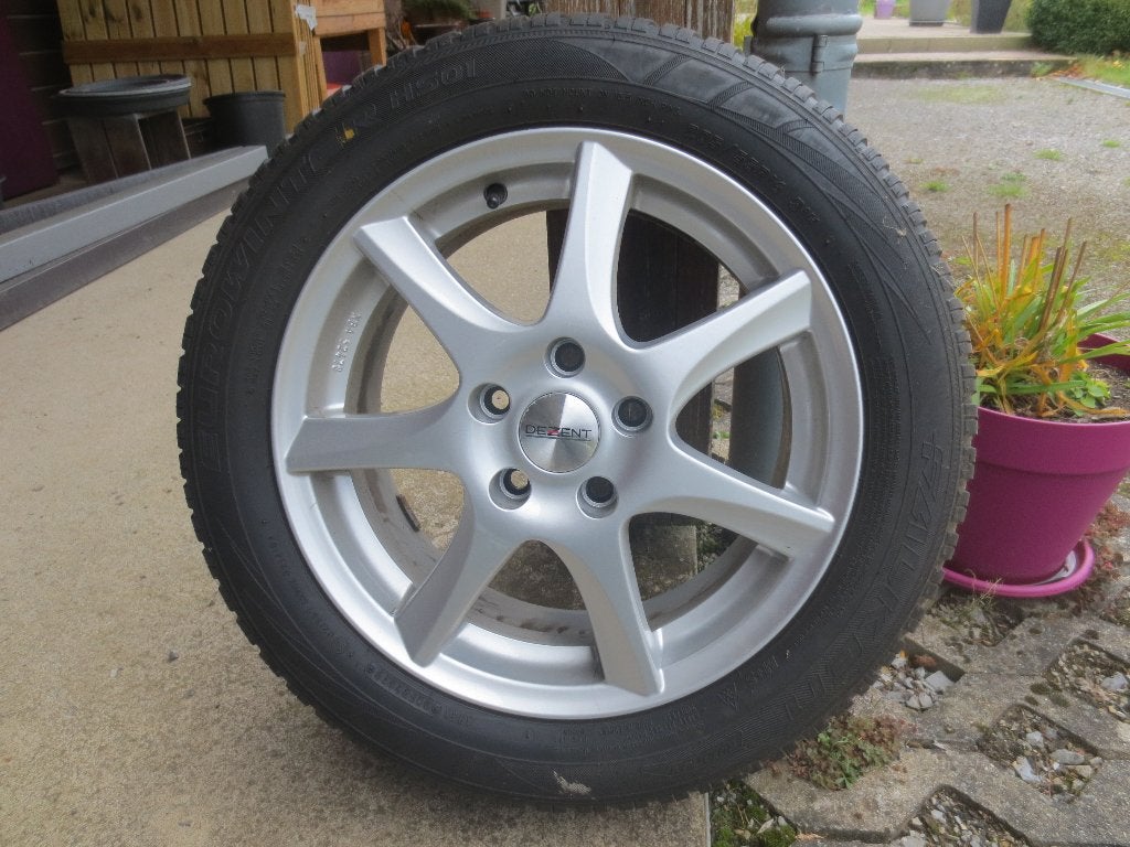 Verkoop gemonteerde aluminium wintervelgen, Ophalen, Gebruikt, 16 inch, Banden en Velgen