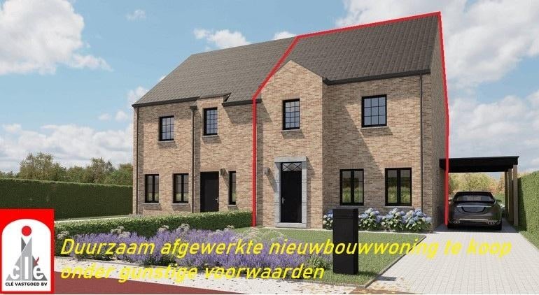 Duurzaam afgewerkte nieuwbouwwoning, Immo, Huizen en Appartementen te koop, 200 tot 500 m², 134 m², 3 kamers, Provincie Limburg