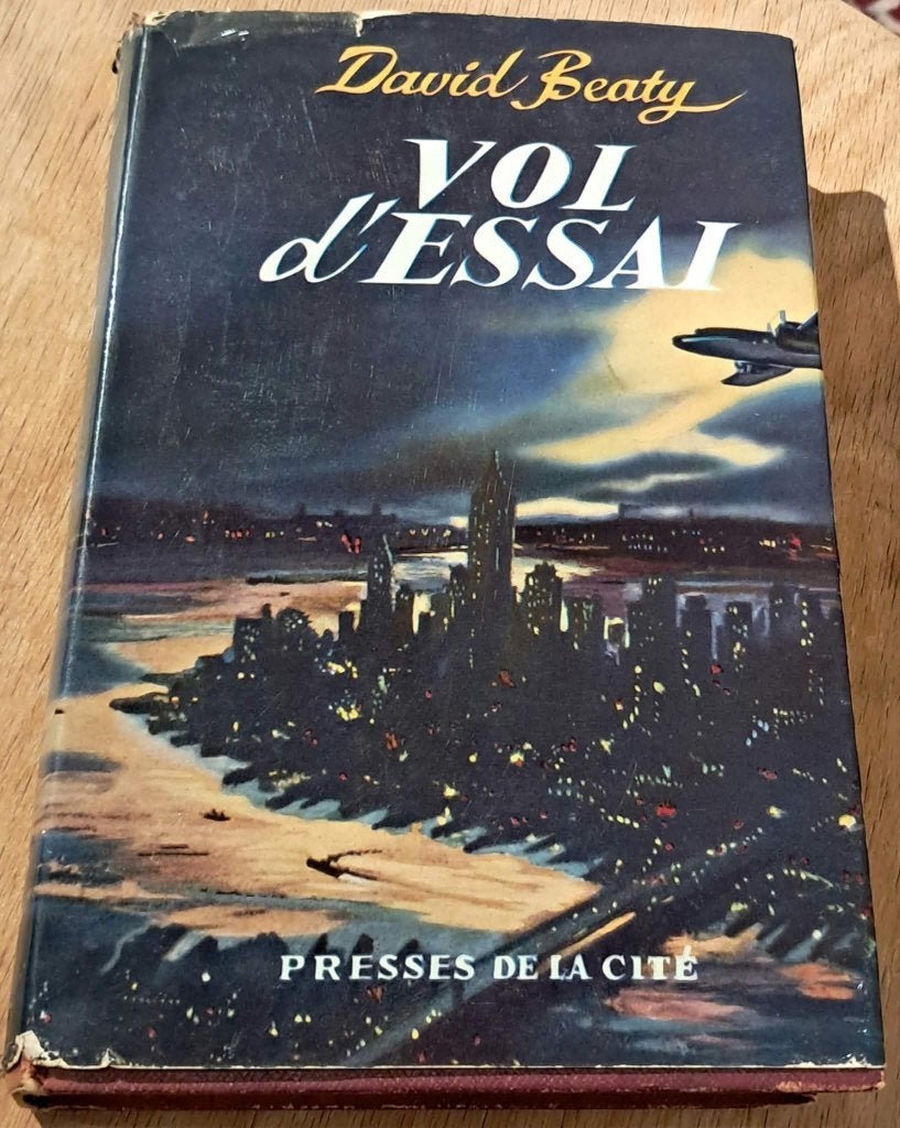 Vol d'essai - roman - 1956, Livres, David Beaty, Enlèvement ou Envoi, Utilisé, Amérique